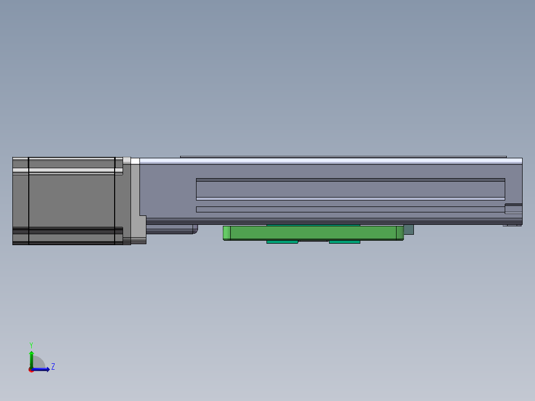 MTH丝杆半封闭模组MTH6M-BC-57左视图