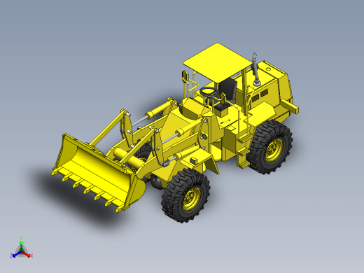 轮式装载机正等轴测缩略图