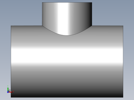 PVC管件-3x2 R-Tee右视缩略图