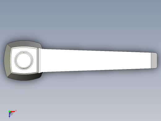 調整式把手(塑膠)MRX.-3D多系列多零件图纸模型俯视缩略图