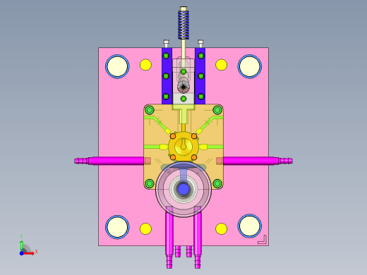 1G129--负压盖压铸模具【三维UG】前视缩略图