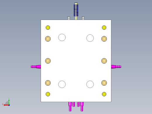 1G129--负压盖压铸模具【三维UG】后视缩略图