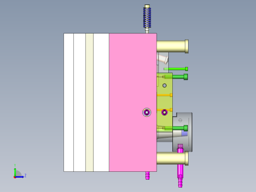 1G129--负压盖压铸模具【三维UG】左视缩略图