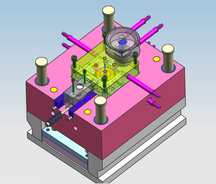 1G129--负压盖压铸模具【三维UG】