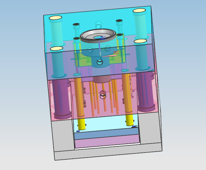 1G129--负压盖压铸模具【三维UG】