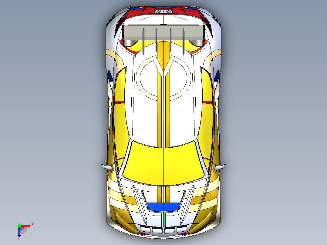 汽车车身 (9)俯视图