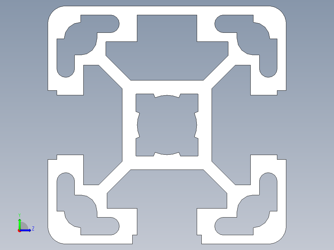 型材-BR 40X40L 3N KJN993191.STEP左视图