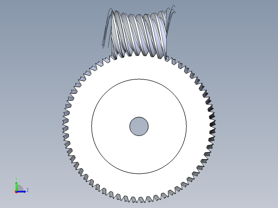 齿轮啮合 (5)左视图