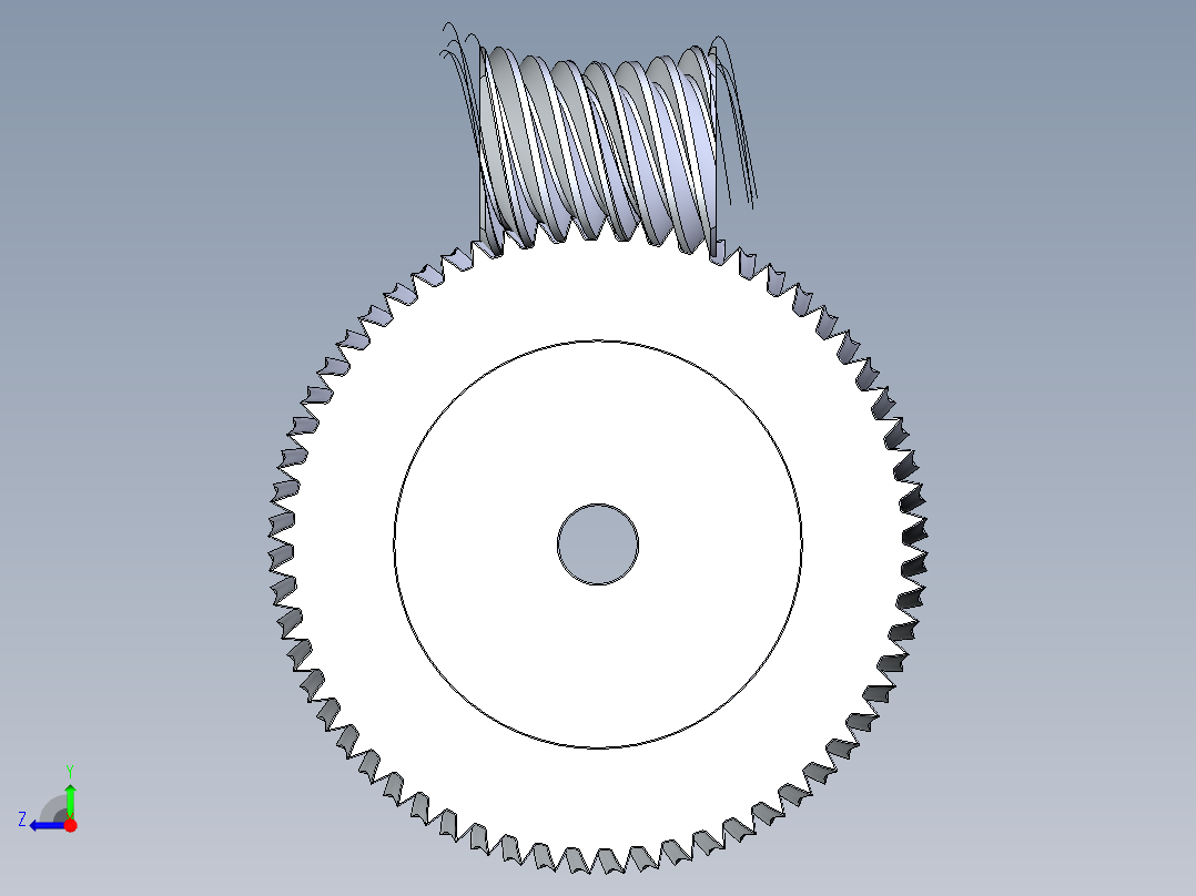 齿轮啮合 (5)右视图