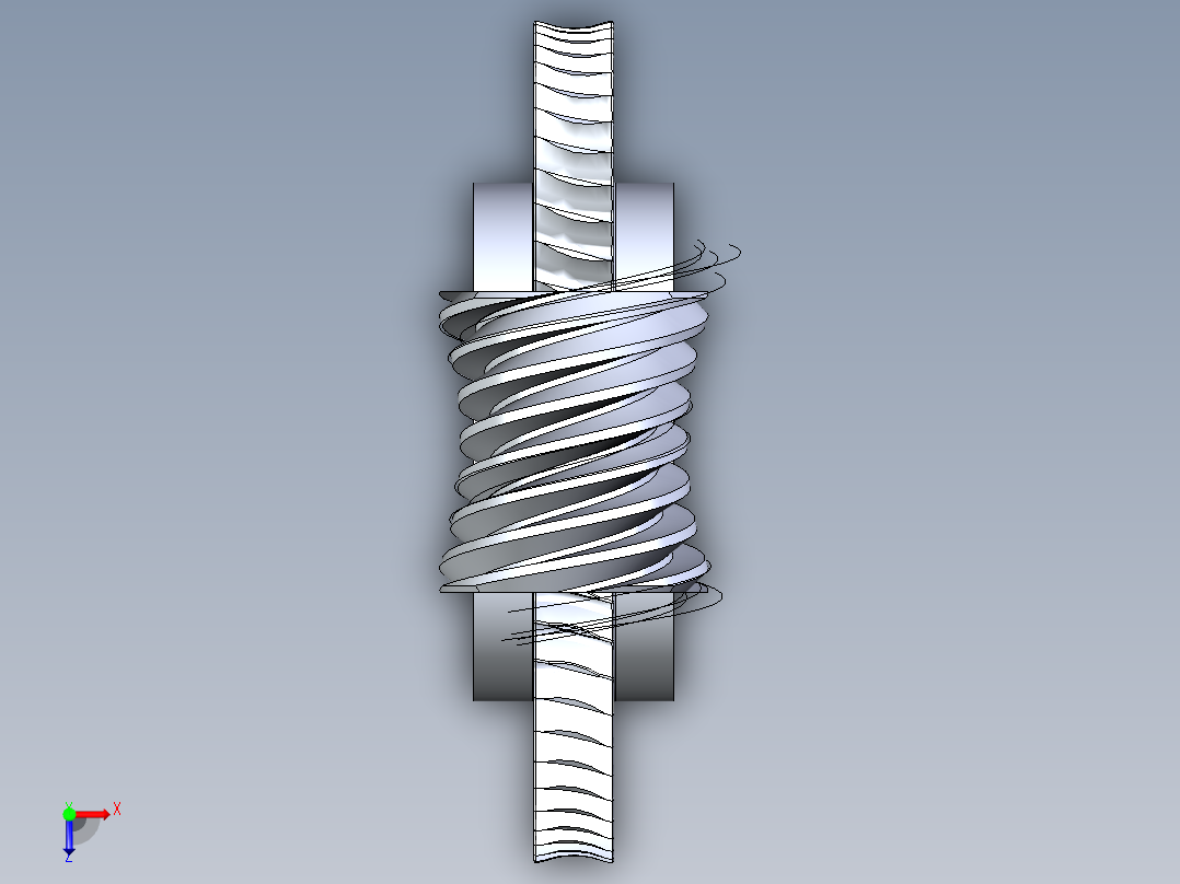 齿轮啮合 (5)俯视图