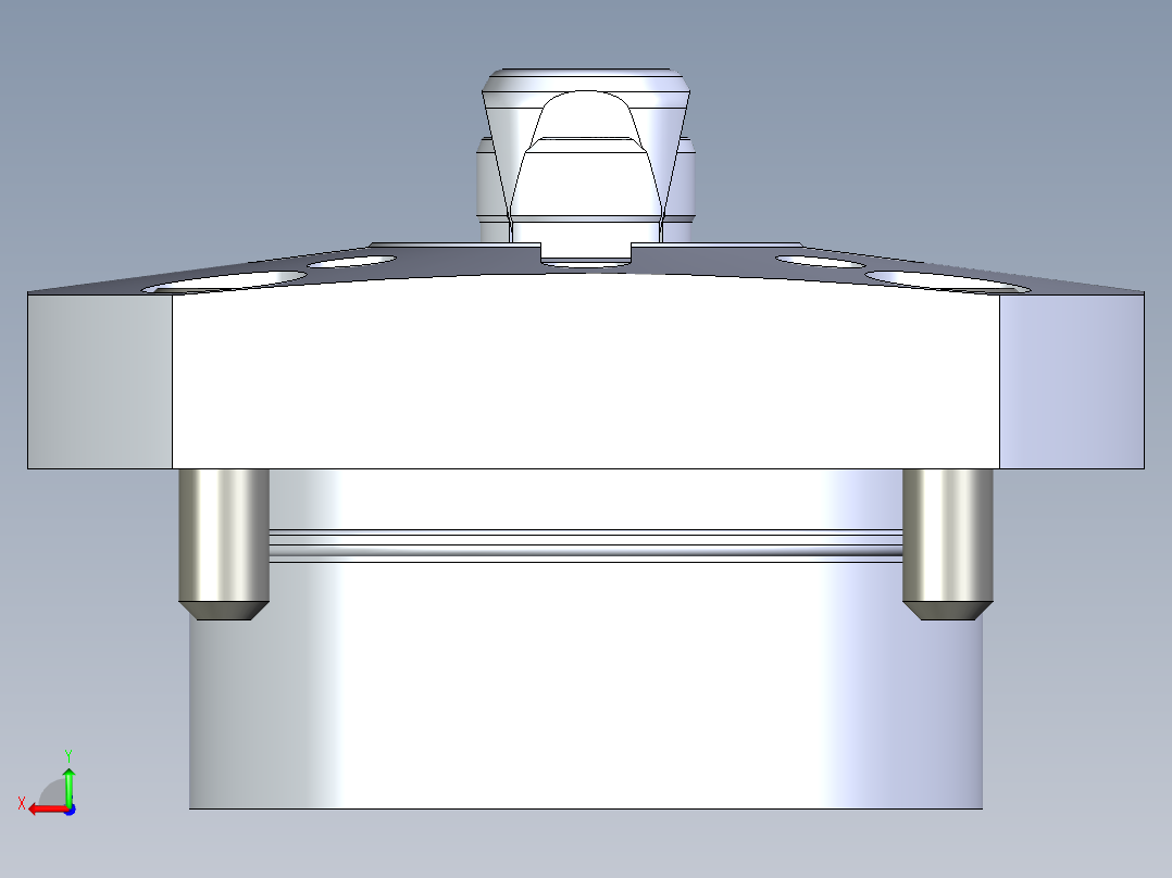 KOSMEKSFH3150-GN多系列多零件图纸模型后视图