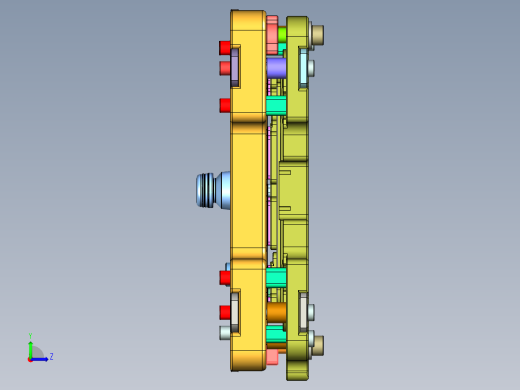 AT1-CNC4笔记本CNC工装夹具三维模型-3GKUAIHUAN左视缩略图