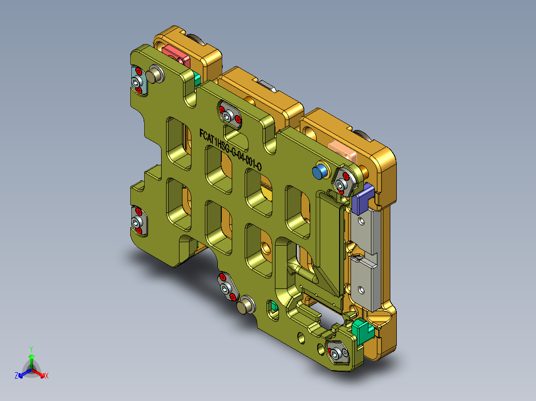 AT1-CNC4笔记本CNC工装夹具三维模型-3GKUAIHUAN正等轴测图