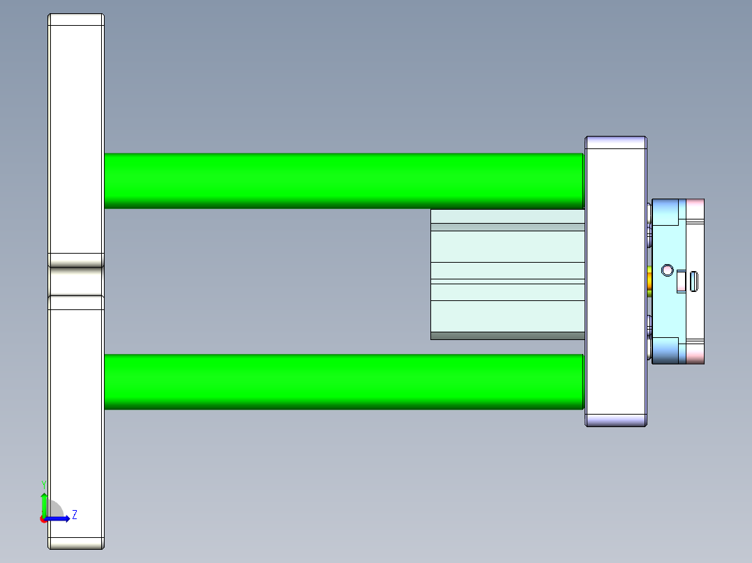 S1-CNC4笔记本CNC工装夹具三维模型-0226左视图