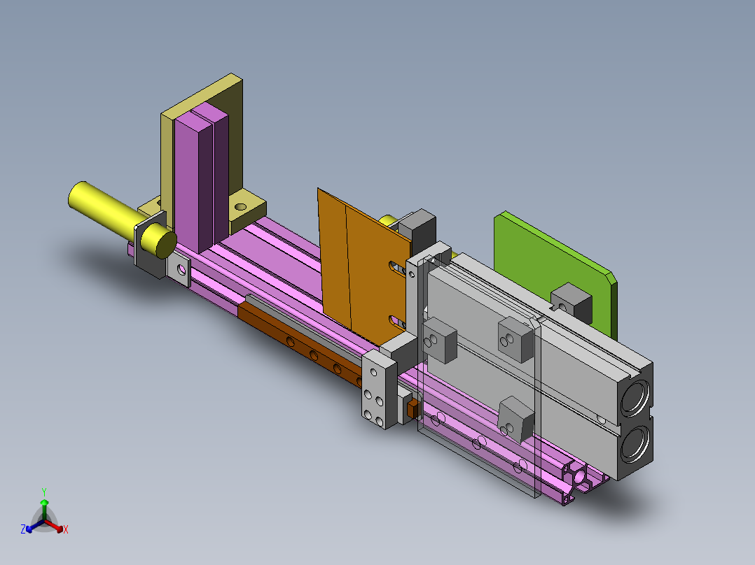 菊花枝条裁断机sw18可编辑正等轴测图