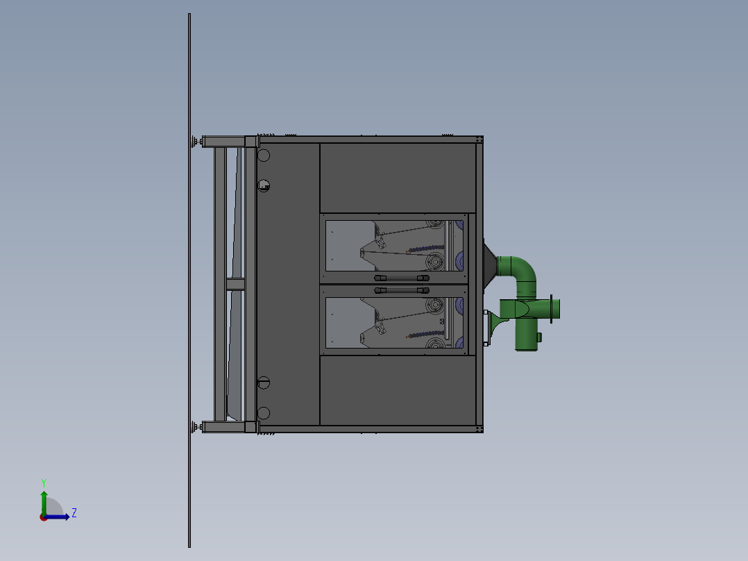 刀柄打磨专机（sw14可编辑+bom）左视图