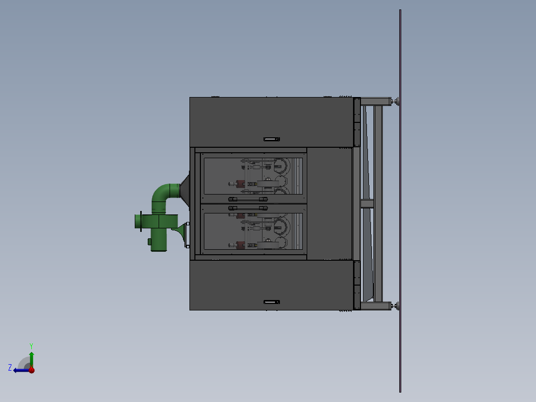 刀柄打磨专机（sw14可编辑+bom）右视图