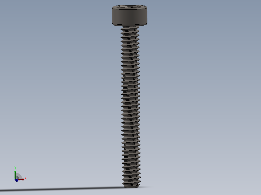 Screw_DIN_912_M1.6x14F_A2.SLDPRT公制内六角螺钉主视图