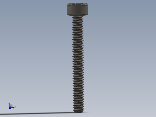 Screw_DIN_912_M1.6x14F_A2.SLDPRT公制内六角螺钉