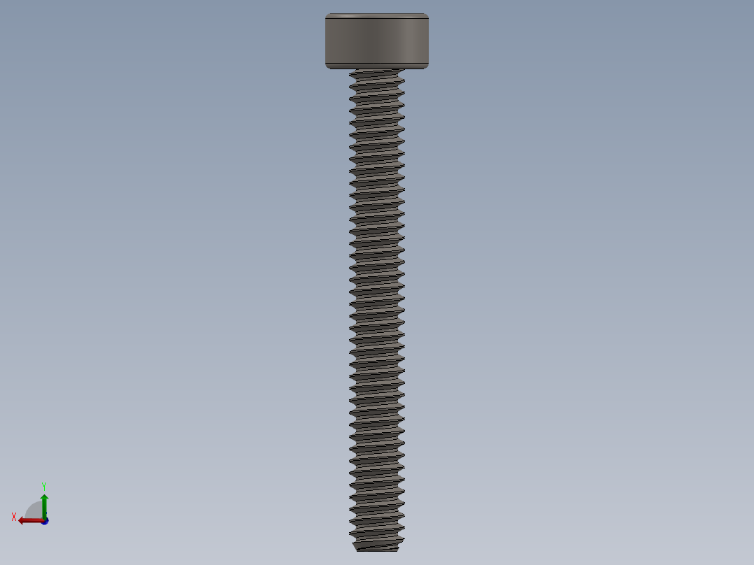 Screw_DIN_912_M1.6x14F_A2.SLDPRT公制内六角螺钉后视图