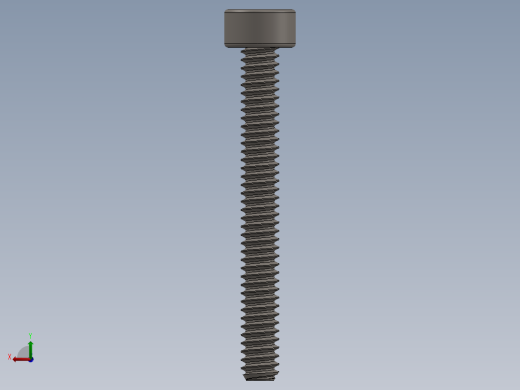 Screw_DIN_912_M1.6x14F_A2.SLDPRT公制内六角螺钉后视缩略图