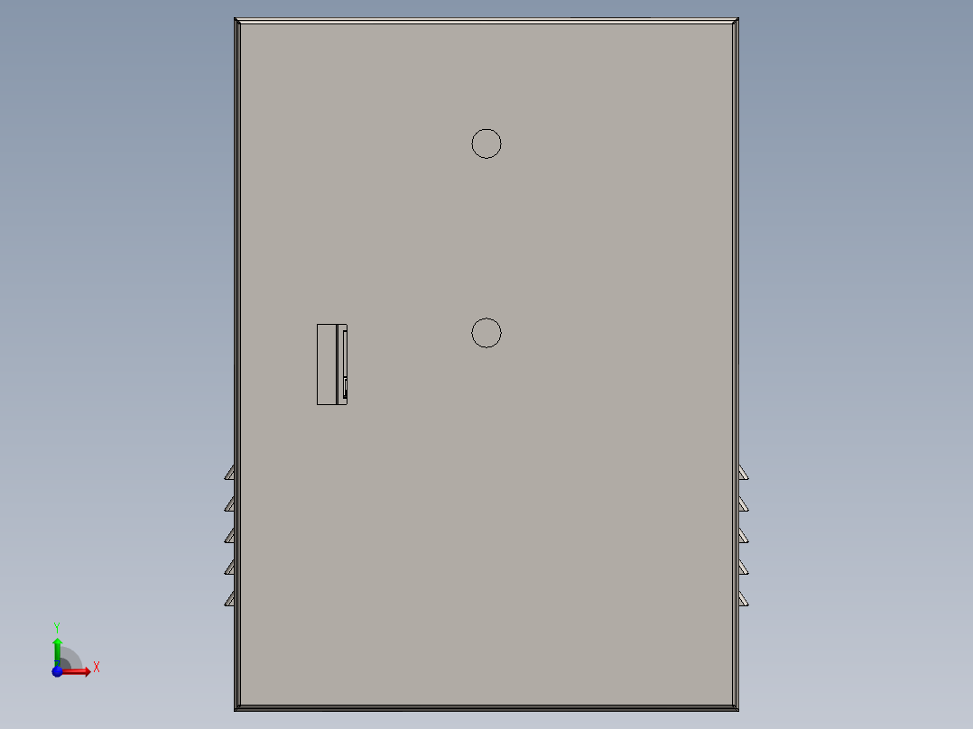 电控柜、两层门基业箱前视图