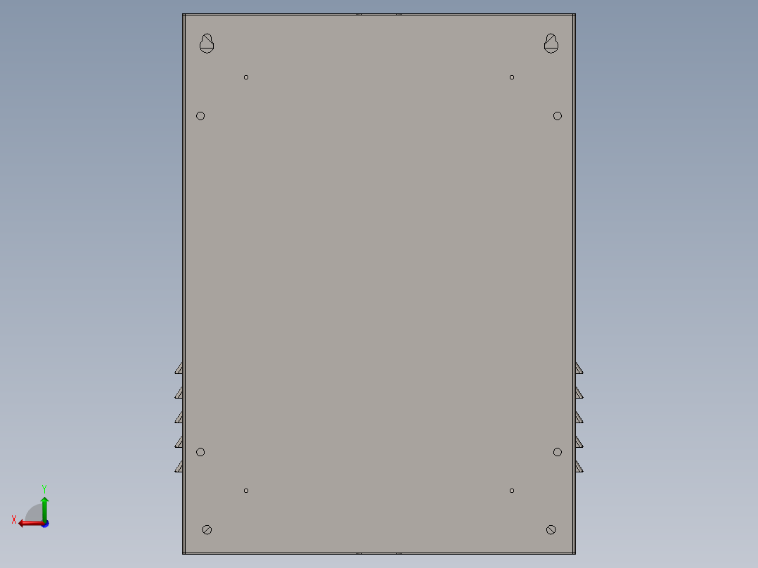 电控柜、两层门基业箱后视图