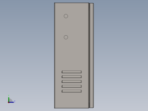 电控柜、两层门基业箱左视缩略图