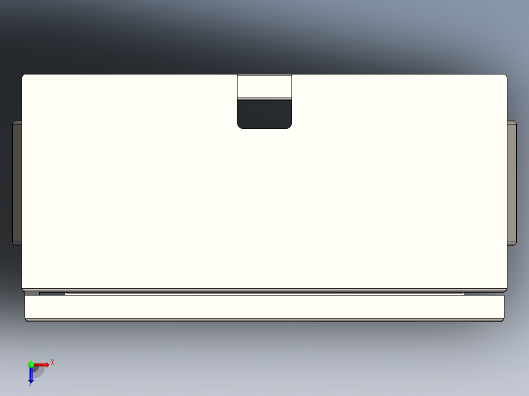 电控柜、两层门基业箱俯视图