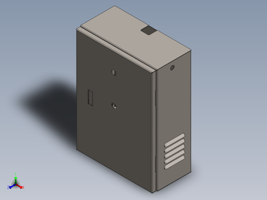 电控柜、两层门基业箱正等轴测缩略图