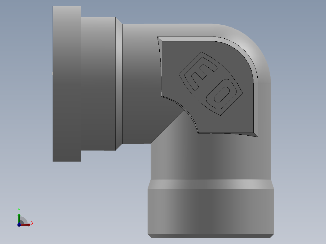 法兰接头、1CFL9-36-16前视图