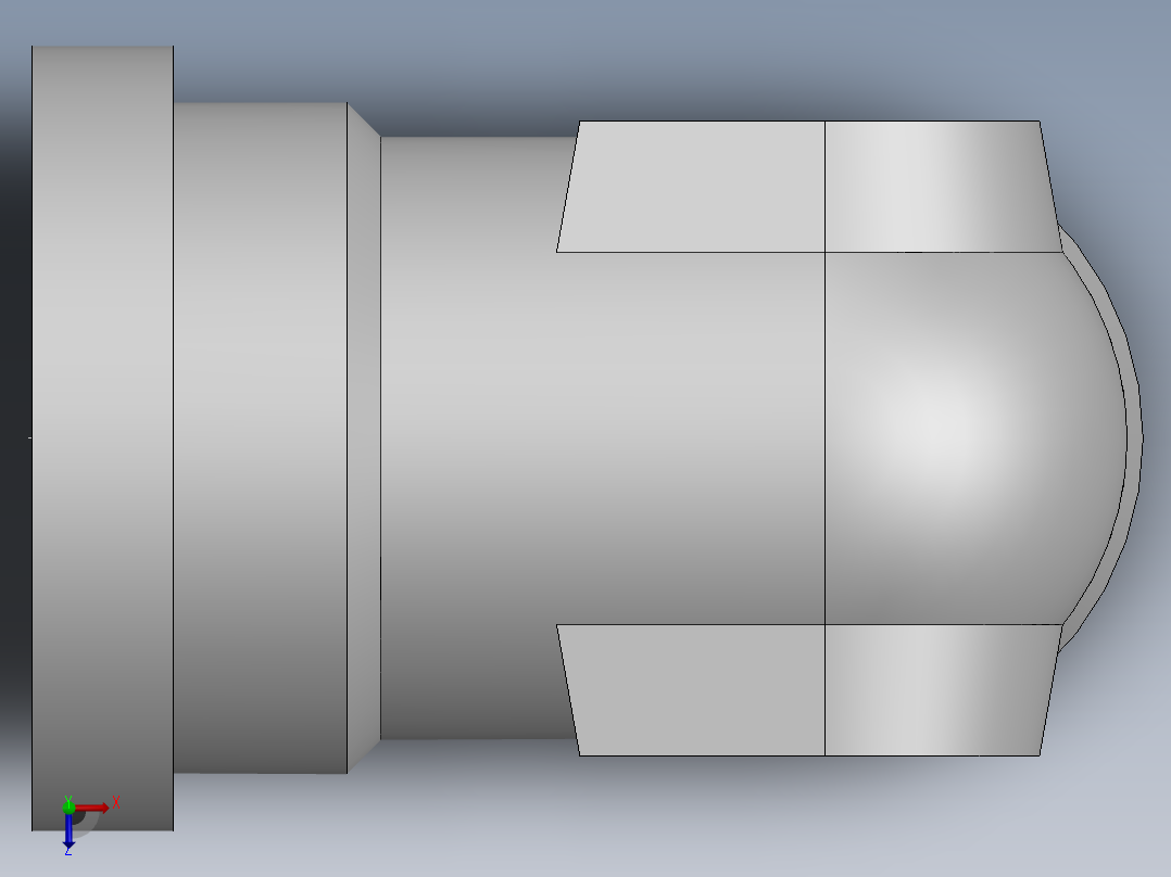 法兰接头、1CFL9-36-16俯视图
