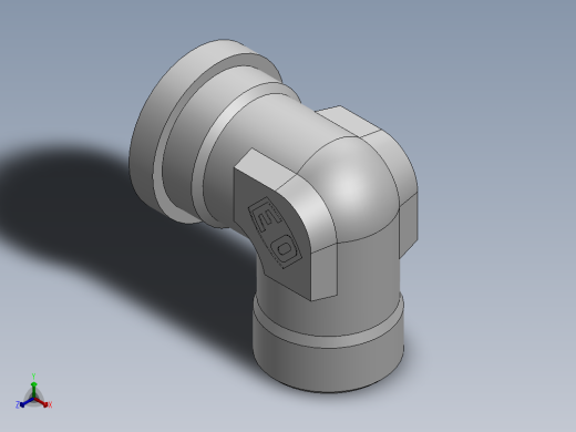 法兰接头、1CFL9-36-16正等轴测缩略图