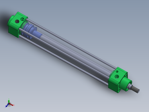 拉杆气缸 40x16x265 mm