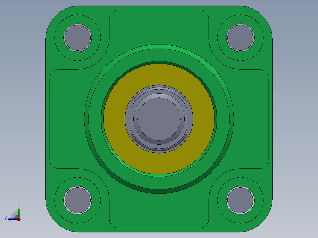拉杆气缸 40x16x265 mm右视图