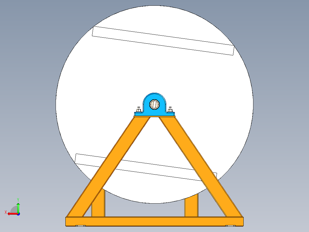 B2004382-电缆卷线机卷筒后视图