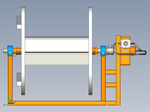 B2004382-电缆卷线机卷筒左视缩略图