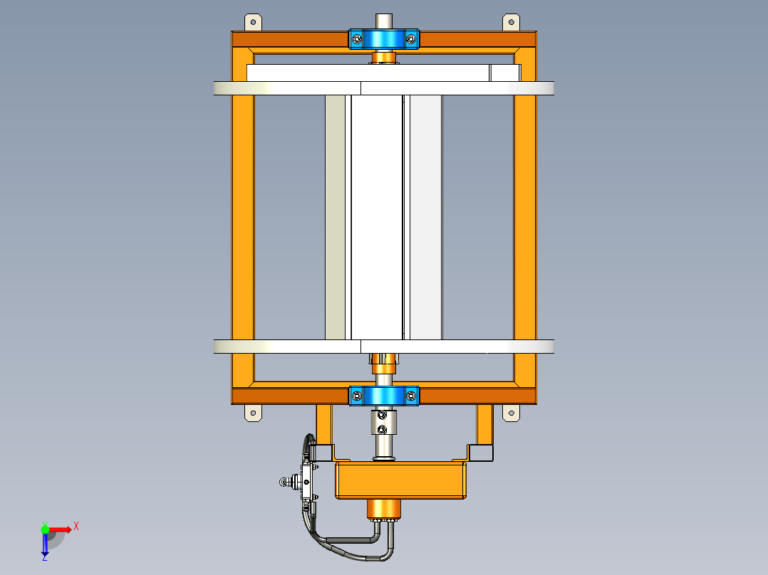 B2004382-电缆卷线机卷筒俯视图