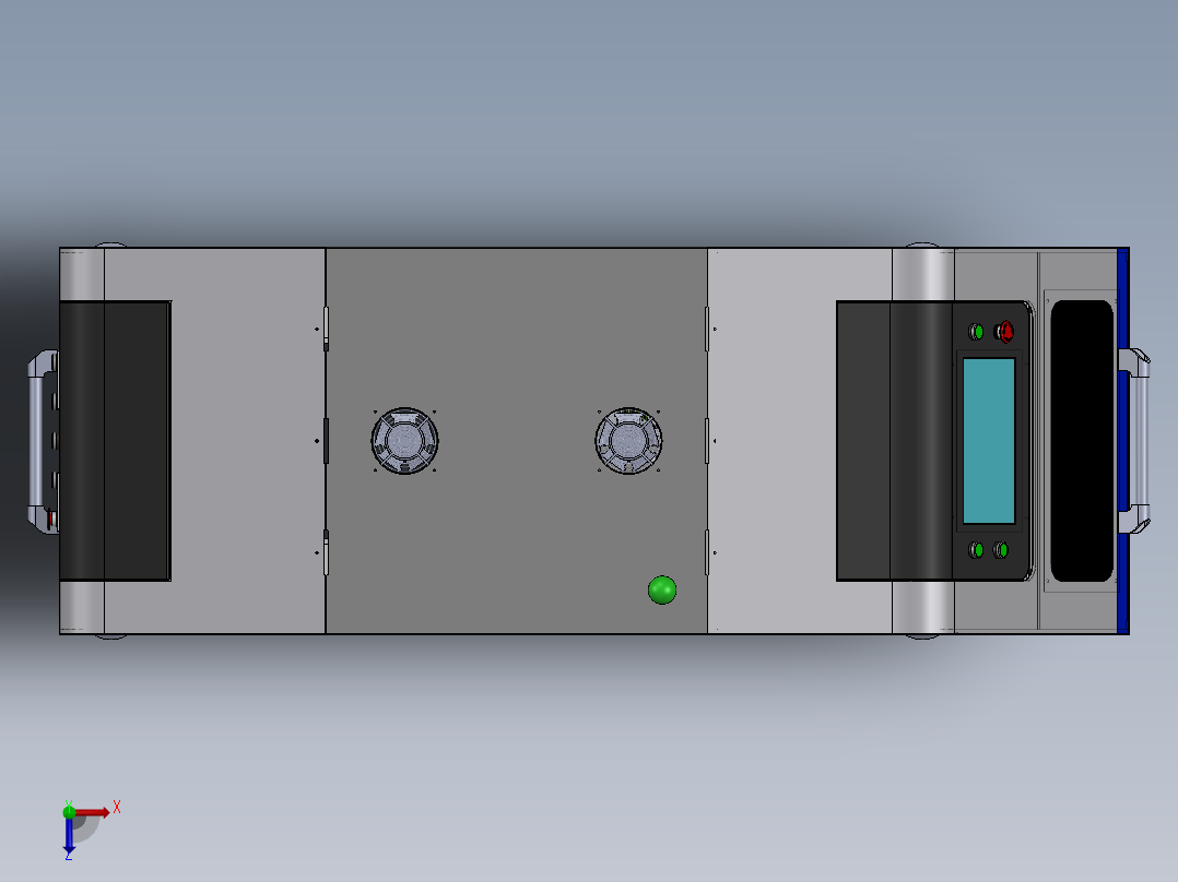 钣金设备外罩俯视图