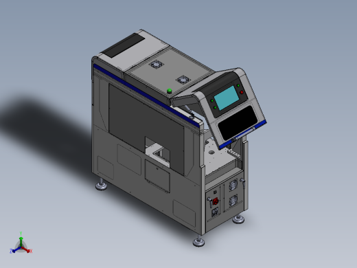 钣金设备外罩正等轴测缩略图