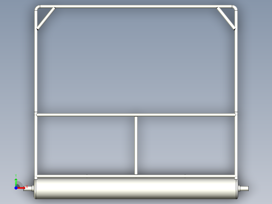 滚筒出料线前视图