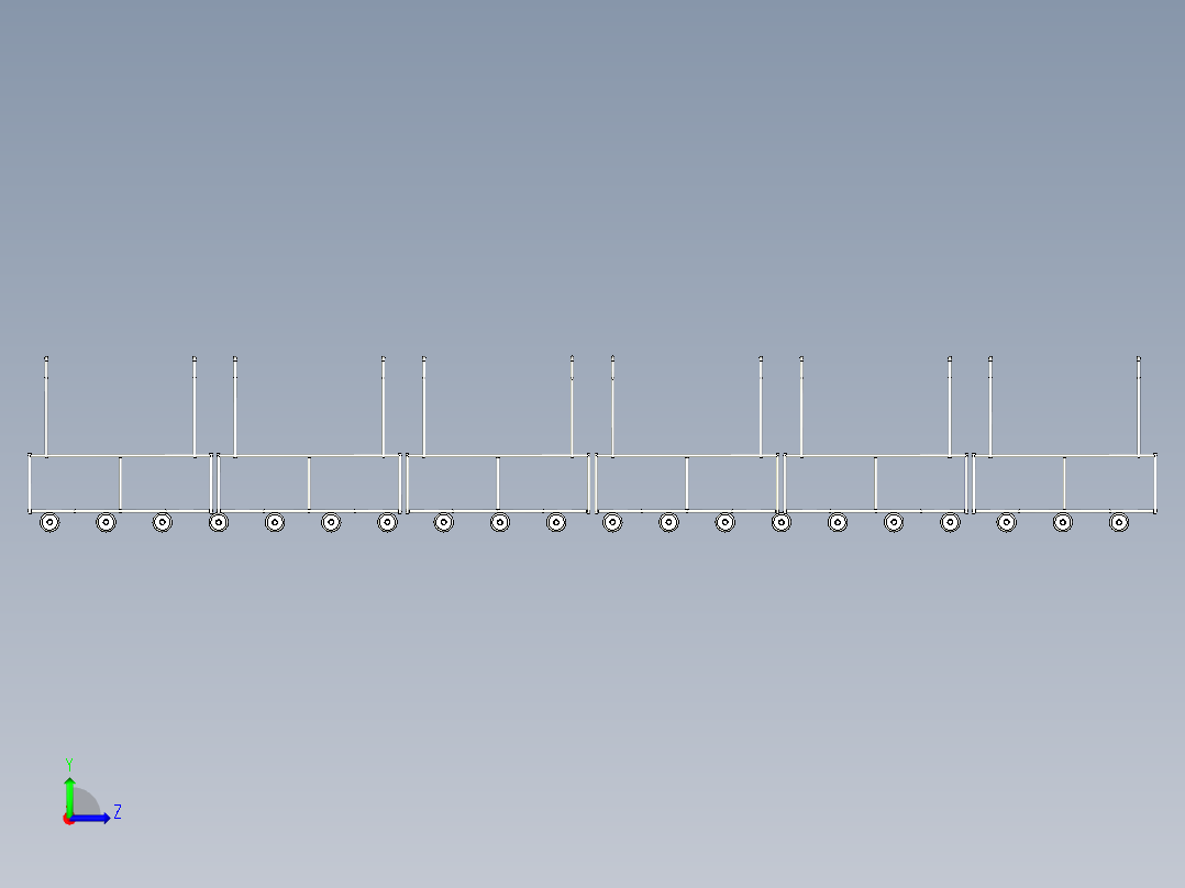 滚筒出料线左视图