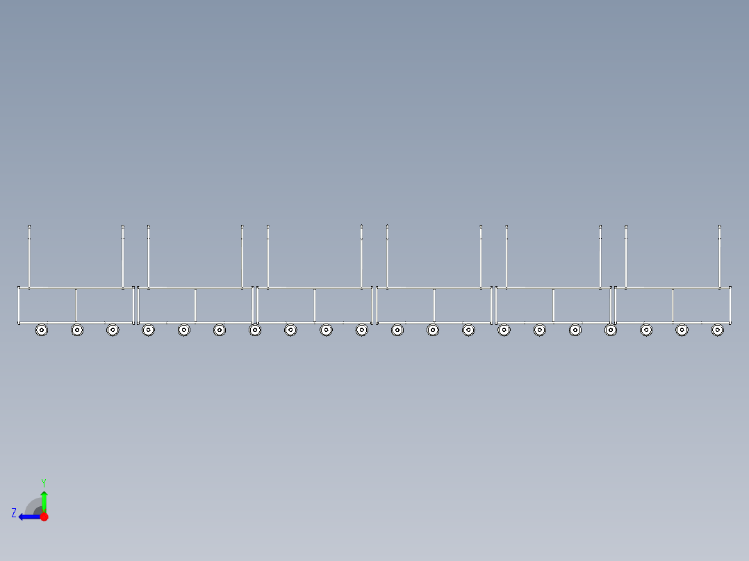 滚筒出料线右视图