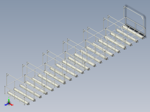 滚筒出料线正等轴测缩略图