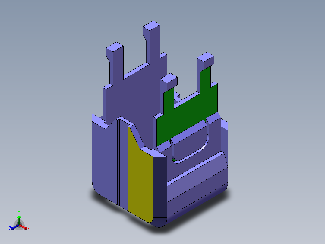 第19届练习题  CaTICs 3D19-TK06    SW19正等轴测图