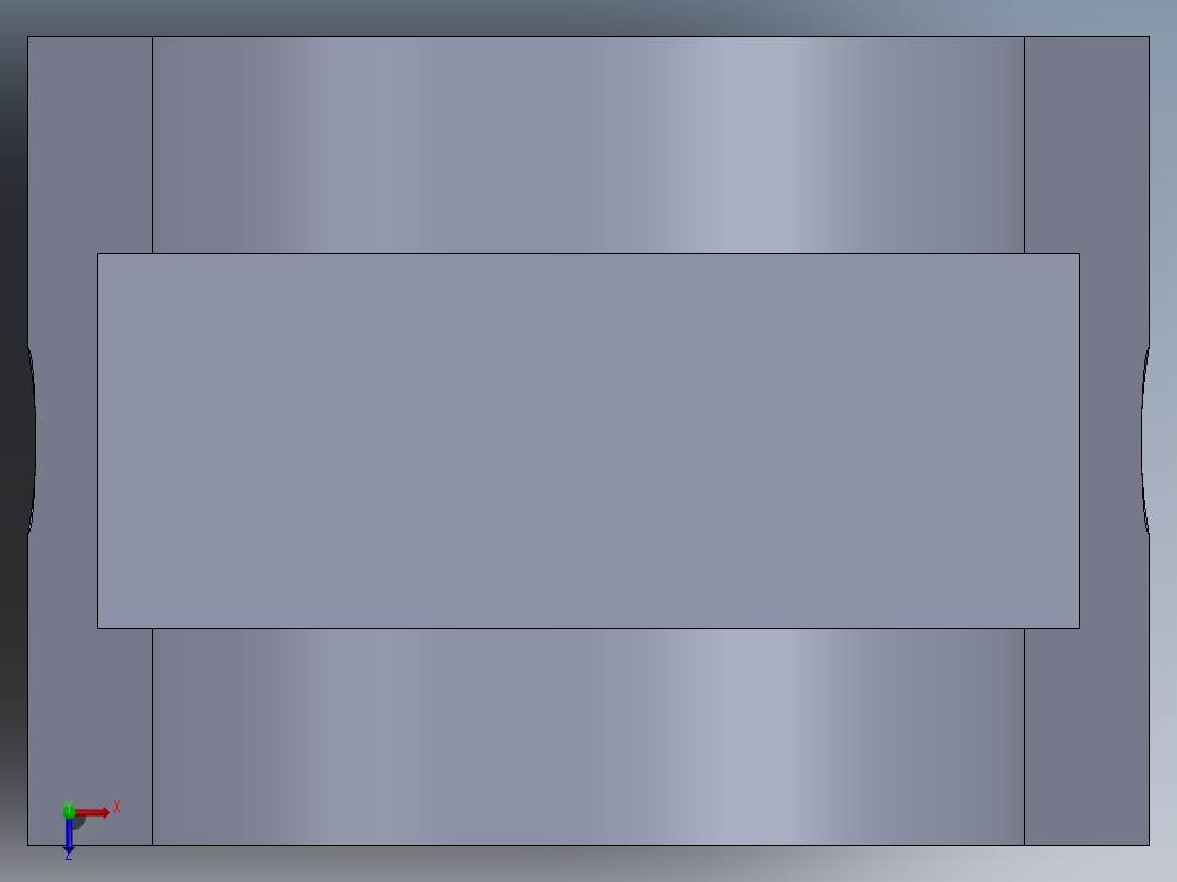 传力杆加工工艺分析俯视图