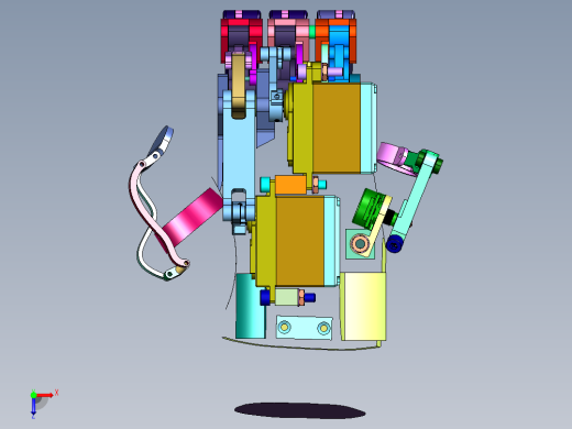 多自由度可穿戴体感机械手俯视缩略图