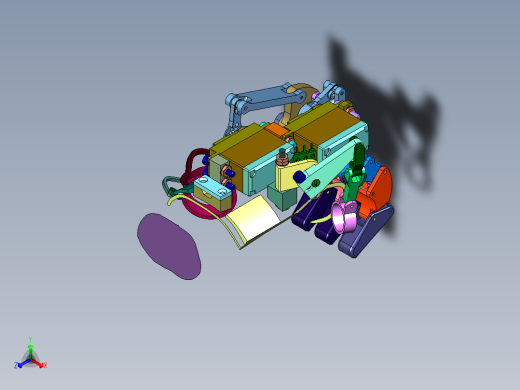 多自由度可穿戴体感机械手正等轴测缩略图