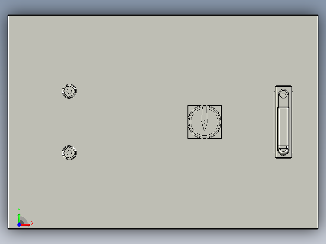 WEAQX小电箱装配前视图