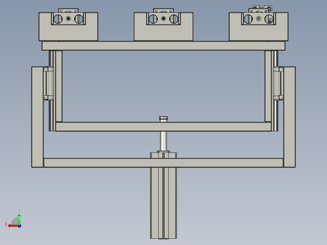 推料治具组后视图